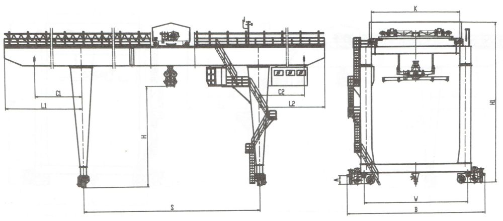 40噸軌道式集裝箱門式起重機(jī)外形尺寸圖(吊具旋轉(zhuǎn)).jpg