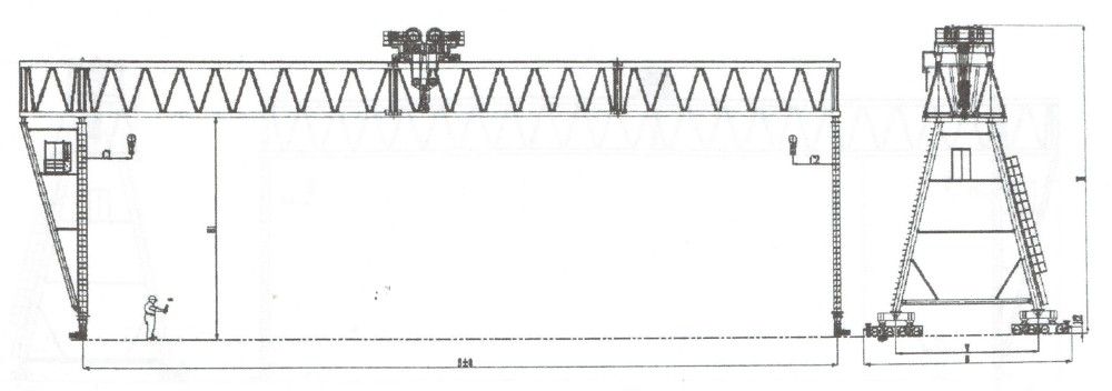 路橋專用門式起重機外形結構示意圖（150噸）.jpg