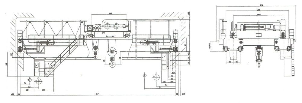 QDY型74（20）噸吊鉤橋式吊運熔融金屬用起重機外形尺寸圖.jpg